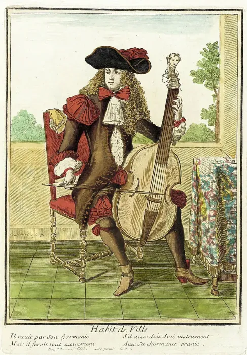 Framed Print : Recueil des modes de la cour de France, Habit de Ville, between circa 1664 and circa 1675. Creator: Nicolas Bonnart Framed Print : Recueil des modes de la cour de France, Habit de Ville, between circa 1664 and circa 1675. Creator: Nicolas Bonnart