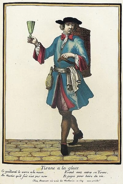 Recueil des modes de la cour de France, Tisane a la Glace (image 1 of 2), Bound 1703-1704. Creator: Henri Bonnart