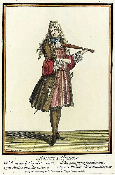 Recueil des modes de la cour de France, Maistre à Dancer, between c1678 and c1693. Creator: Nicolas Bonnart