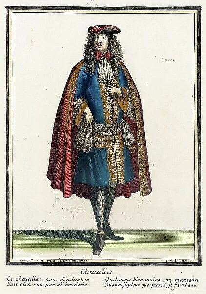 Recueil des modes de la cour de France, Cheualier, Bound 1703-1704. Creator: Henri Bonnart