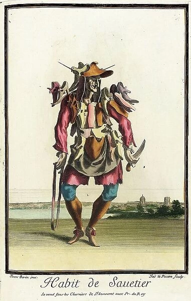 Recueil des modes de la cour de France, Habit de Sauetier, Bound 1703-1704. Creators: Jean Lepautre, Jean Berain, Jacques Le Pautre