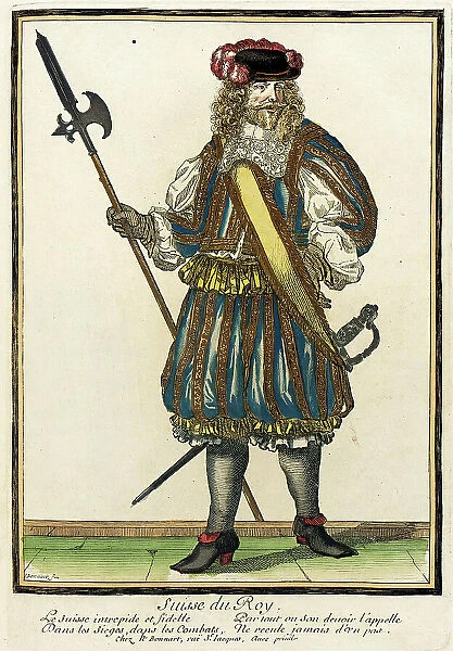 Recueil des modes de la cour de France, Suisse du Roy, between circa 1678 and circa 1693. Creator: Nicolas Bonnart