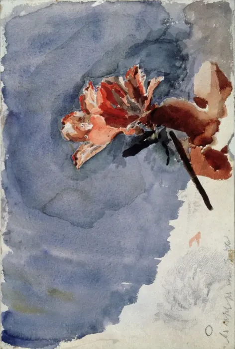 Framed Print : Red Azalea, 1886-1887. Artist: Vrubel, Mikhail Alexandrovich (1856-1910) Framed Print : Red Azalea, 1886-1887. Artist: Vrubel, Mikhail Alexandrovich (1856-1910)