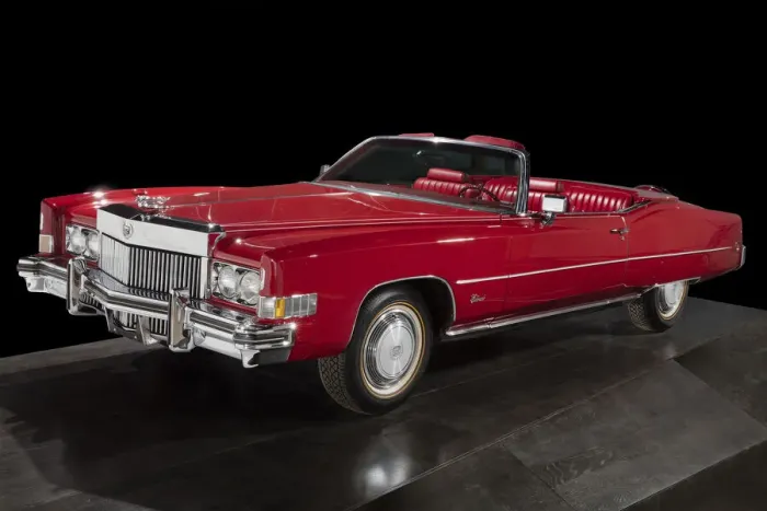 Framed Print : Red Cadillac Eldorado owned by Chuck Berry, 1973. Creator: Unknown Framed Print : Red Cadillac Eldorado owned by Chuck Berry, 1973. Creator: Unknown