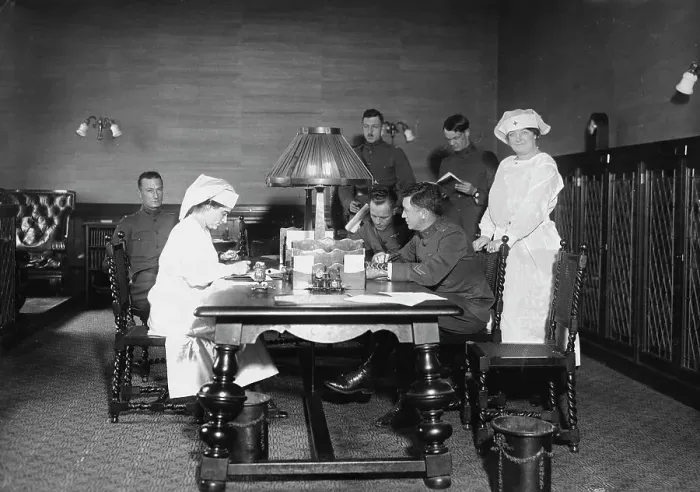 Framed Print : [Red Cross], between 1918 and c1920. Creator: Bain News Service