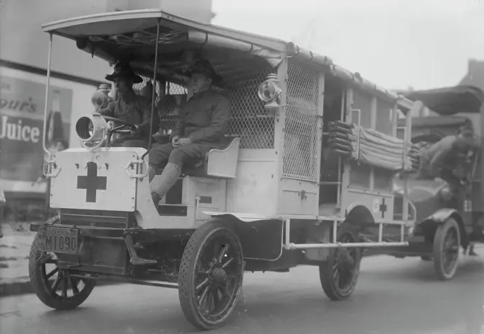 Framed Print : Red Cross Auto N.G. S.N.Y. between c1910 and c1915. Creator: Bain News Service
