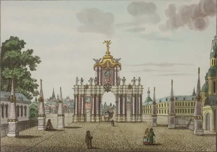 Framed Print : The Red Gates in Moscow, Between 1792 and 1820 Framed Print : The Red Gates in Moscow, Between 1792 and 1820