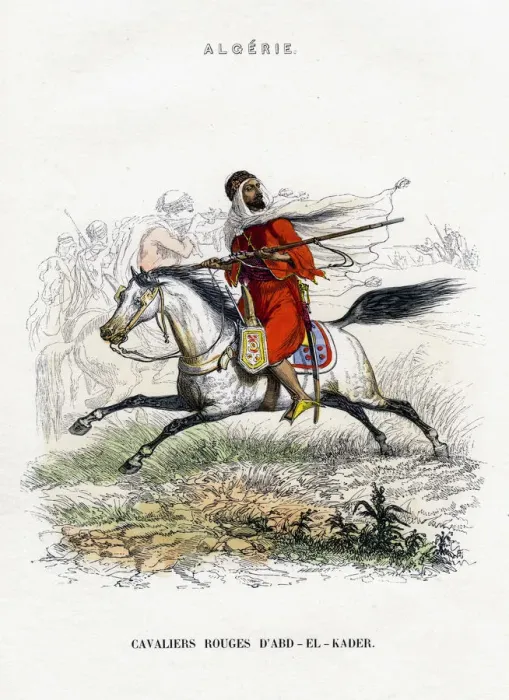 Framed Print : Red horsemen of Abd-el-Kader, Algeria Framed Print : Red horsemen of Abd-el-Kader, Algeria