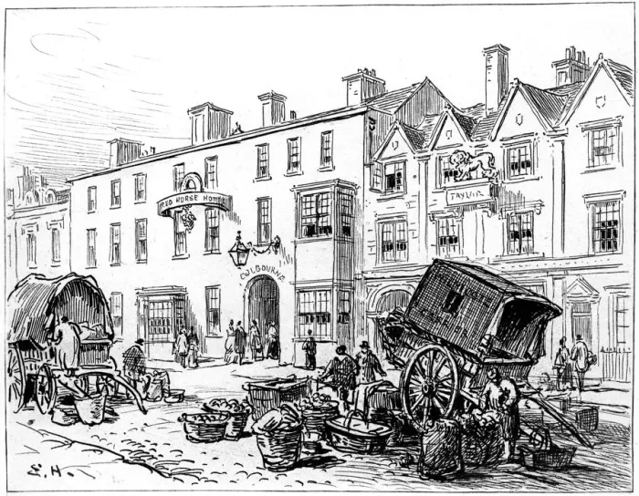 Framed Print : The Red House Hotel, Stratford-upon-Avon, Warwickshire, 1885. Artist: Edward Hull Framed Print : The Red House Hotel, Stratford-upon-Avon, Warwickshire, 1885. Artist: Edward Hull