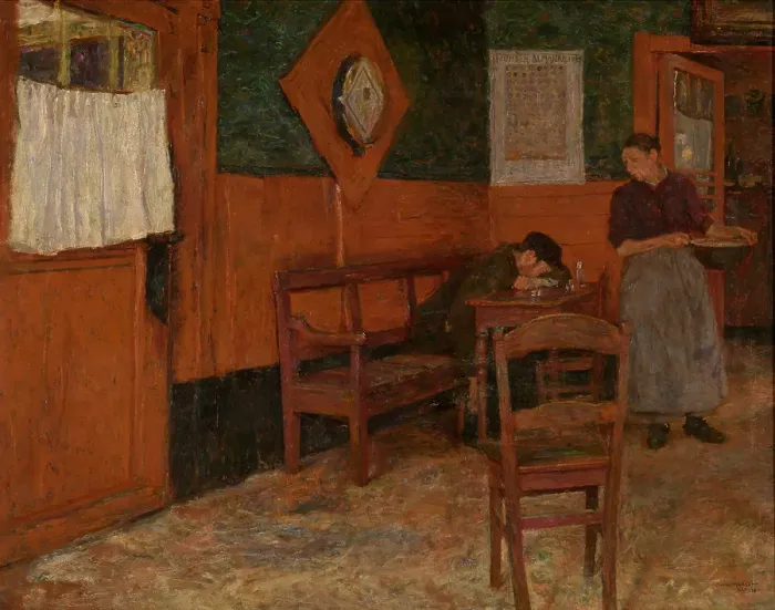 Framed Print : The Red Inn, 1894. Creator: Charles Mertens Framed Print : The Red Inn, 1894. Creator: Charles Mertens