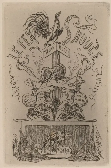 Framed Print : The Red Iron (Le Fer Rouge), 1871. Creator: Felicien Rops Framed Print : The Red Iron (Le Fer Rouge), 1871. Creator: Felicien Rops