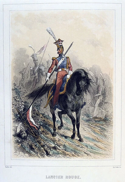 Red Lancer, 1859. Artist: Auguste Raffet