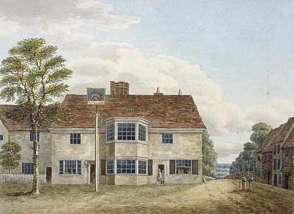 The Red Lion Inn on Uxbridge Road, Hillingdon, Middlesex, c1820