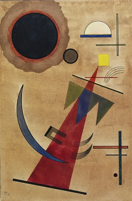 Framed Print : Red in a pointed shape, 1925. Creator: Kandinsky, Wassily Vasilyevich (1866-1944) Framed Print : Red in a pointed shape, 1925. Creator: Kandinsky, Wassily Vasilyevich (1866-1944)