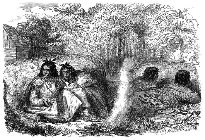 Framed Print : The Red River Expedition in North America: Ojibways, 1870. Creator: Unknown Framed Print : The Red River Expedition in North America: Ojibways, 1870. Creator: Unknown