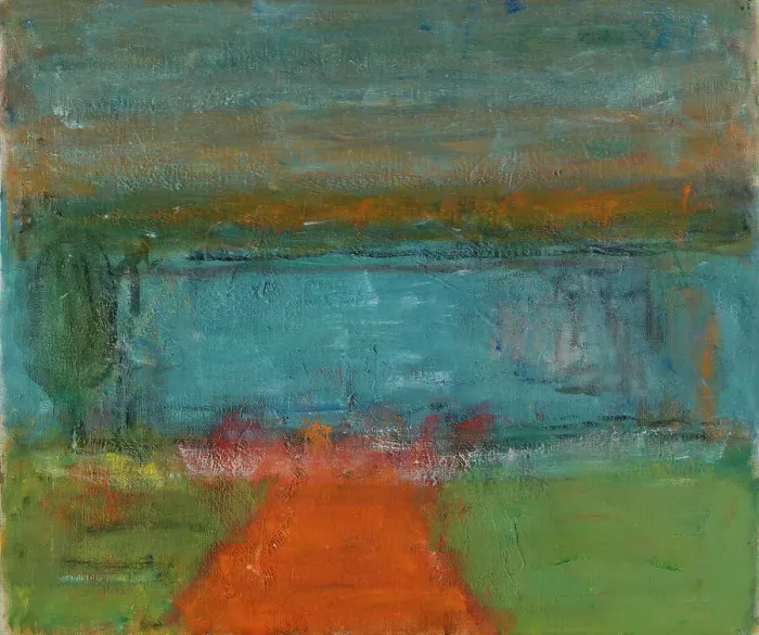 Framed Print : Red Road, 1940-1949. Creator: Carl Kylberg Framed Print : Red Road, 1940-1949. Creator: Carl Kylberg