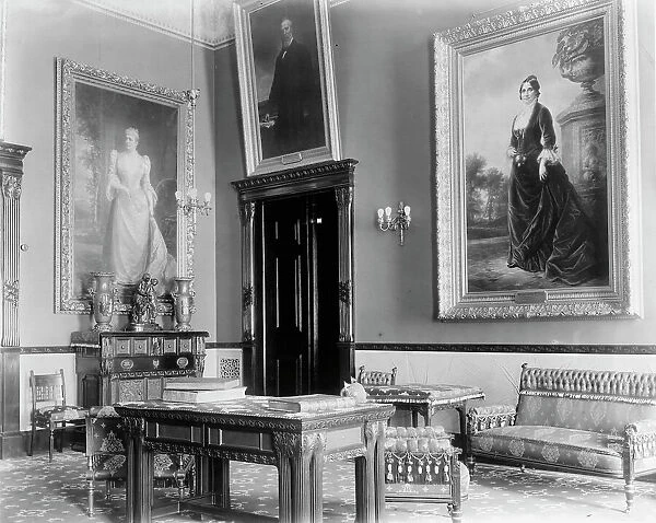 Red Room, White House, Washington, D.C. c1890. Creator: Frances Benjamin Johnston