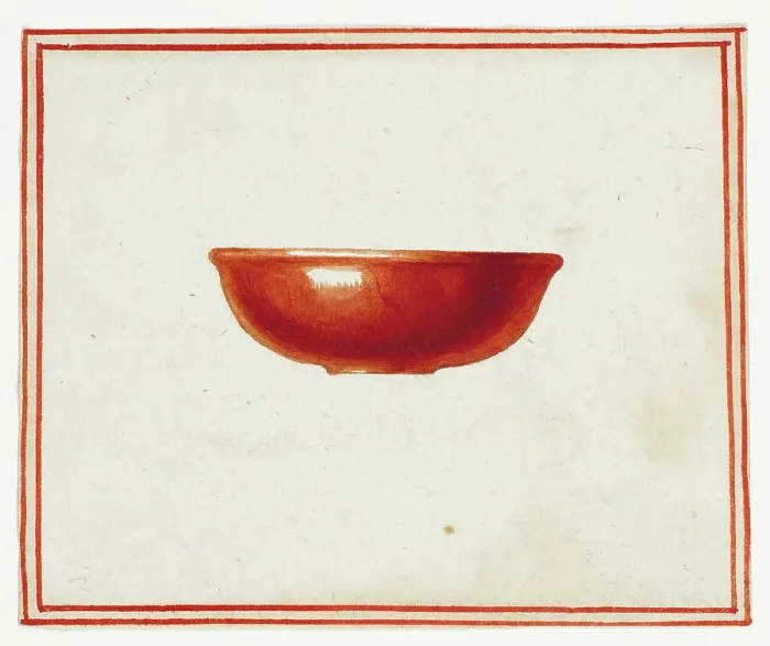 Framed Print : Red Saucer, n.d. Creator: Giuseppe Grisoni Framed Print : Red Saucer, n.d. Creator: Giuseppe Grisoni