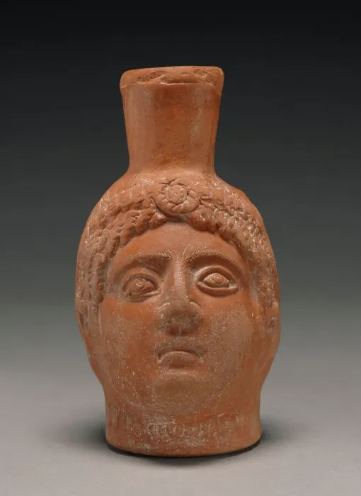 Framed Print : Red-Slip Head Vase, about 300. Creator: Unknown Framed Print : Red-Slip Head Vase, about 300. Creator: Unknown