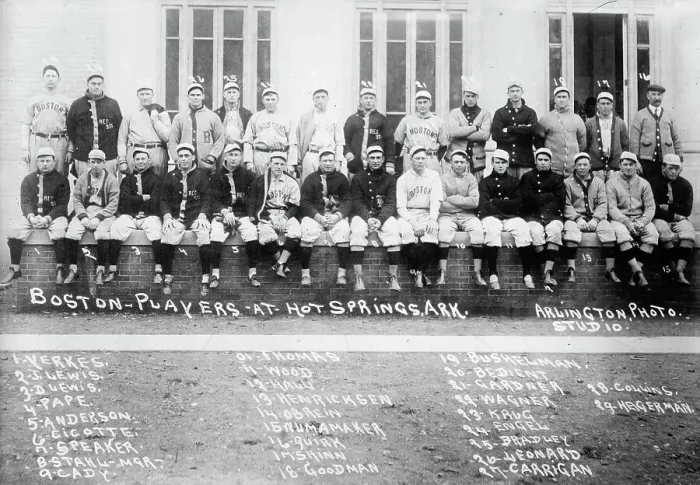 Framed Print : Red Sox at Hot Springs, Ark. 1912, 1912. Creator: Bain News Service