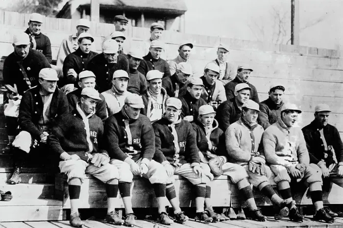 Framed Print : Red Sox at spring training, Hot Springs, AR, Boston, AL (baseball), 1912. Creator: Bain News Service Framed Print : Red Sox at spring training, Hot Springs, AR, Boston, AL (baseball), 1912. Creator: Bain News Service