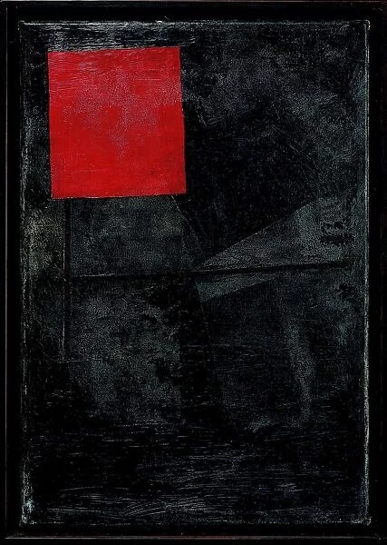 Red square on a black background, 1920-1924