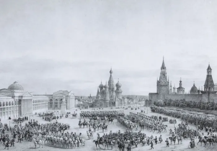Framed Print : Red Square in Moscow, 1820s Framed Print : Red Square in Moscow, 1820s
