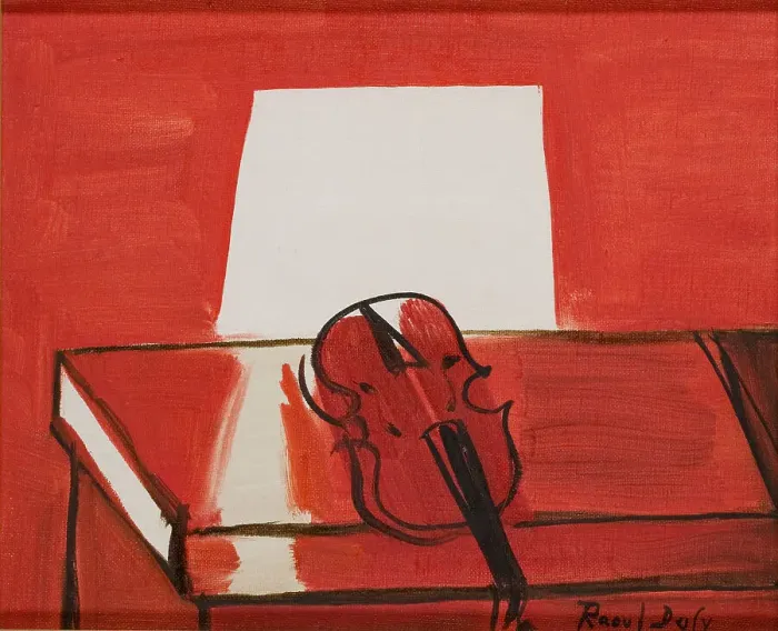 Framed Print : The Red Violin. Creator: Dufy, Raoul (1877-1953) Framed Print : The Red Violin. Creator: Dufy, Raoul (1877-1953)