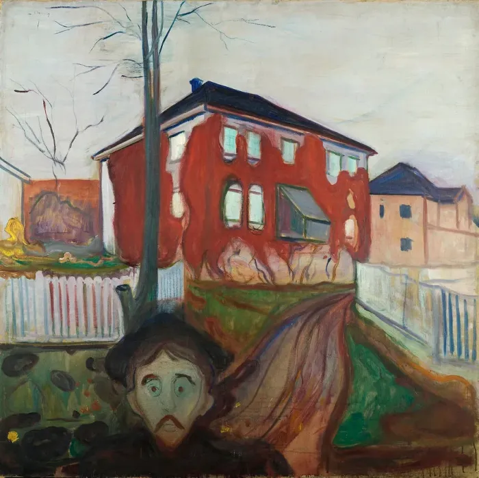 Framed Print : Red Virginia Creeper. Artist: Munch, Edvard (1863-1944) Framed Print : Red Virginia Creeper. Artist: Munch, Edvard (1863-1944)