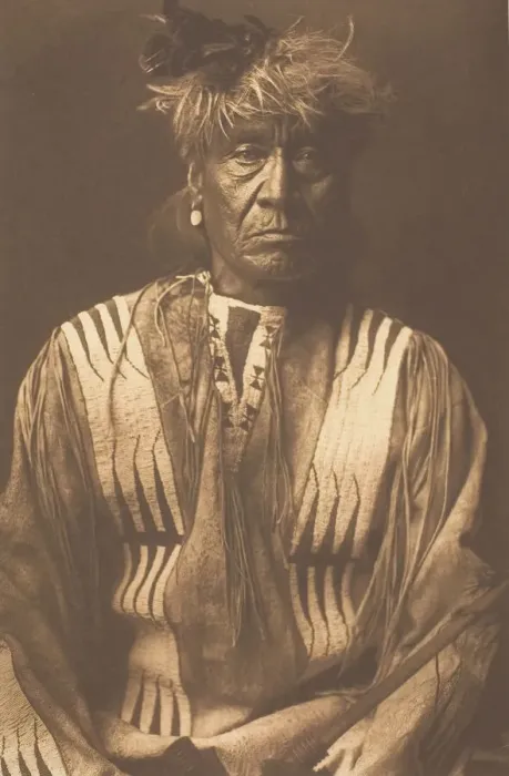 Framed Print : Red Whip - Atsina, 1908. Creator: Edward Sheriff Curtis Framed Print : Red Whip - Atsina, 1908. Creator: Edward Sheriff Curtis