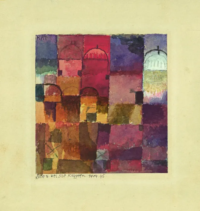 Framed Print : Red and White Domes, 1914. Artist: Klee, Paul (1879-1940) Framed Print : Red and White Domes, 1914. Artist: Klee, Paul (1879-1940)