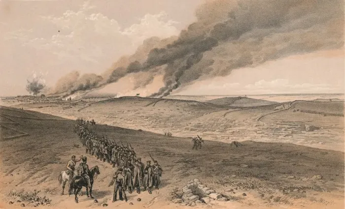 Framed Print : Redan and Advanced Trenches of British Right Attack, 1856. Artist: Thomas Picken Framed Print : Redan and Advanced Trenches of British Right Attack, 1856. Artist: Thomas Picken