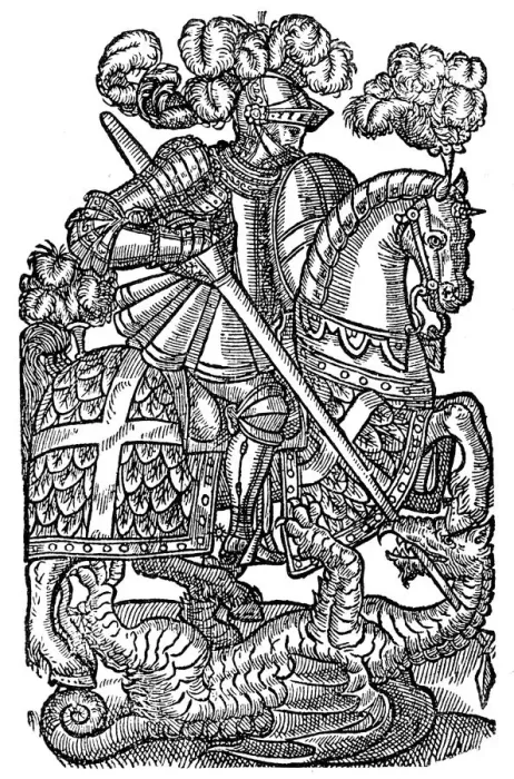 Framed Print : The Redcrosse Knight, 1598, (1893) Framed Print : The Redcrosse Knight, 1598, (1893)