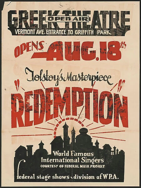 Redemption, Los Angeles, [193-]. Creator: Unknown