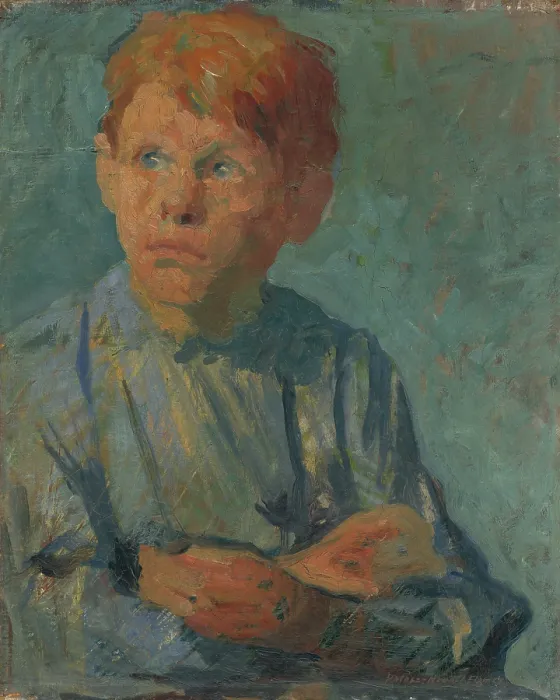 Framed Print : Redheaded boy, c1912. Creator: Elemir Halasz-Hradil Framed Print : Redheaded boy, c1912. Creator: Elemir Halasz-Hradil