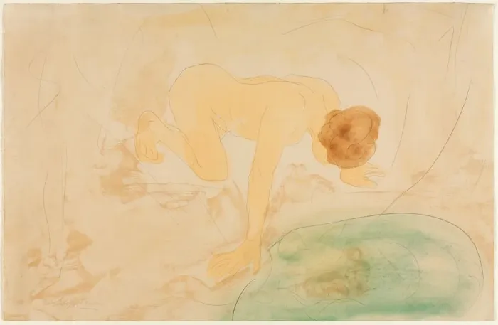 Framed Print : The Reflection, c. 1900-10. Creator: Hand B; Auguste Rodin (French, 1840-1917), style of Framed Print : The Reflection, c. 1900-10. Creator: Hand B; Auguste Rodin (French, 1840-1917), style of