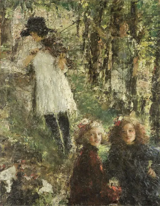 Framed Print : Reflections, 1918-1920. Creator: Mancini, Antonio (1852-1930) Framed Print : Reflections, 1918-1920. Creator: Mancini, Antonio (1852-1930)
