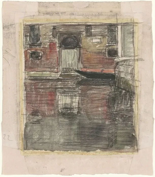 Framed Print : Reflections, Venetian Canal, c. 1900-1920. Creator: Eugene Laurent Vail Framed Print : Reflections, Venetian Canal, c. 1900-1920. Creator: Eugene Laurent Vail