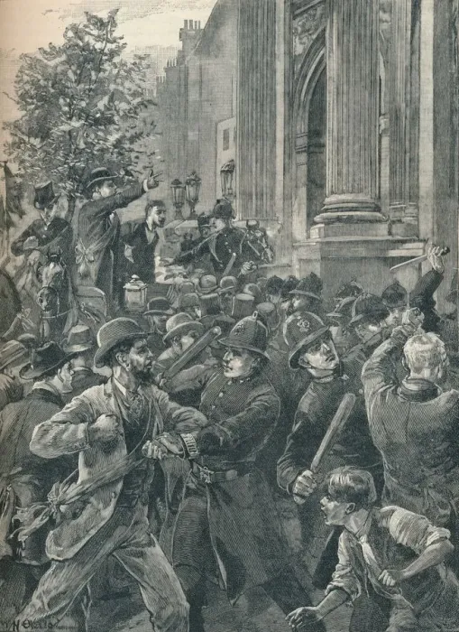 Framed Print : Reform Leaguers at Marble Arch, London, 1866 (1906) Framed Print : Reform Leaguers at Marble Arch, London, 1866 (1906)
