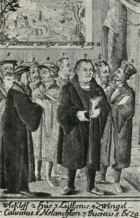 Framed Print : The Reformers, 16th century, (1947). Creator: Unknown Framed Print : The Reformers, 16th century, (1947). Creator: Unknown