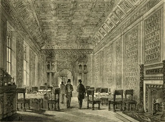 Framed Print : The Refreshment-Room of the House of Lords, (1881). Creator: Unknown Framed Print : The Refreshment-Room of the House of Lords, (1881). Creator: Unknown