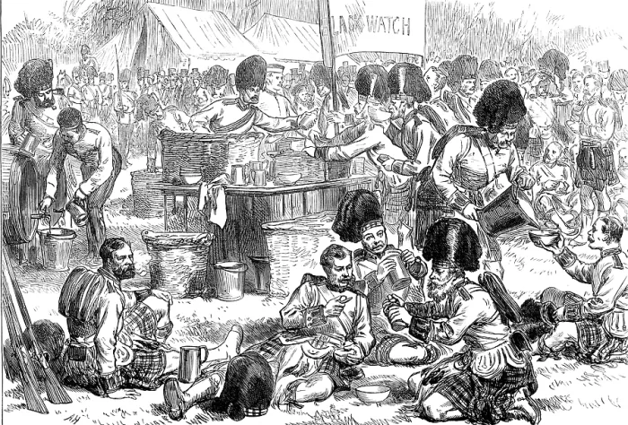 Framed Print : Refreshment of troops at the Windsor Review, 1874. Creator: Unknown Framed Print : Refreshment of troops at the Windsor Review, 1874. Creator: Unknown