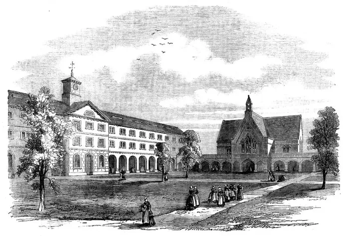 Framed Print : The Refuge for Female Convicts at Fulham, 1858. Creator: Unknown Framed Print : The Refuge for Female Convicts at Fulham, 1858. Creator: Unknown