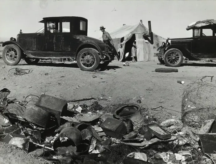 Framed Print : Refugee families encamped near Holtville, California, 1937. Creator: Dorothea Lange Framed Print : Refugee families encamped near Holtville, California, 1937. Creator: Dorothea Lange