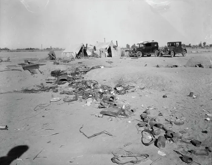 Framed Print : Refugee families near Holtville, California, 1937. Creator: Dorothea Lange Framed Print : Refugee families near Holtville, California, 1937. Creator: Dorothea Lange