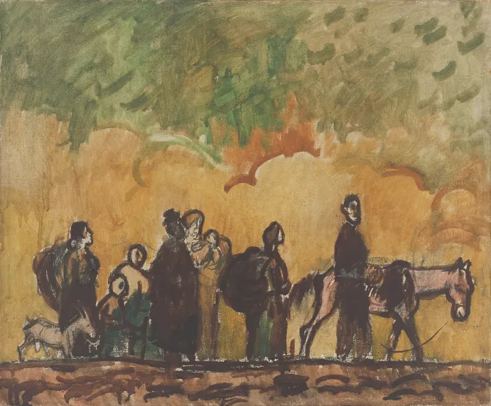 Framed Print : Refugees, 1945. Creator: Cyprian Majernik Framed Print : Refugees, 1945. Creator: Cyprian Majernik