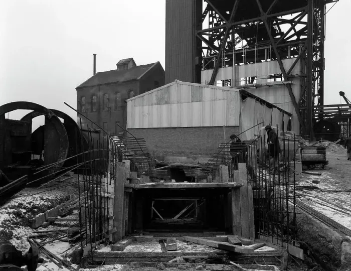 Framed Print : Refurbishment work, Mosley Common Colliery, Lancashire, 1963. Artist: Michael Walters Framed Print : Refurbishment work, Mosley Common Colliery, Lancashire, 1963. Artist: Michael Walters