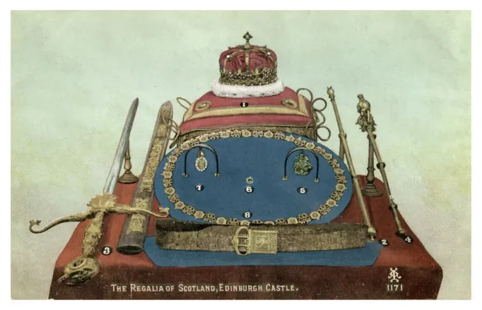 Framed Print : The Regalia of Scotland, Edinburgh Castle, 19th or 20th century Framed Print : The Regalia of Scotland, Edinburgh Castle, 19th or 20th century