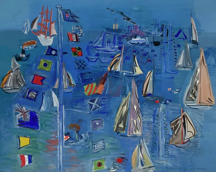Framed Print : Regates a Cowes, 1929. Creator: Dufy, Raoul (1877-1953) Framed Print : Regates a Cowes, 1929. Creator: Dufy, Raoul (1877-1953)