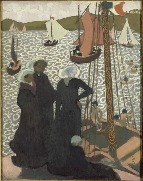 Framed Print : Regates a Perros-Guirec (Regattas at Perros-Guirec), 1892 Framed Print : Regates a Perros-Guirec (Regattas at Perros-Guirec), 1892